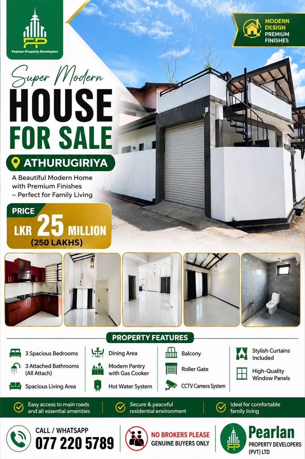 SUPER MODERN HOUSE FOR SALE – ATHURUGIRIYA