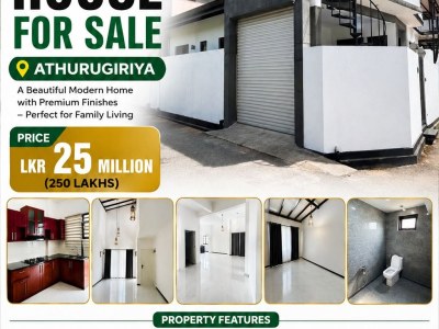 SUPER MODERN HOUSE FOR SALE – ATHURUGIRIYA